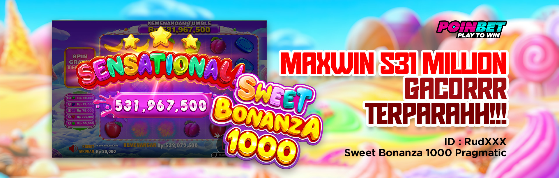 GACORRR TERPARAHHH !!! MAXWIN 531 MILLION 