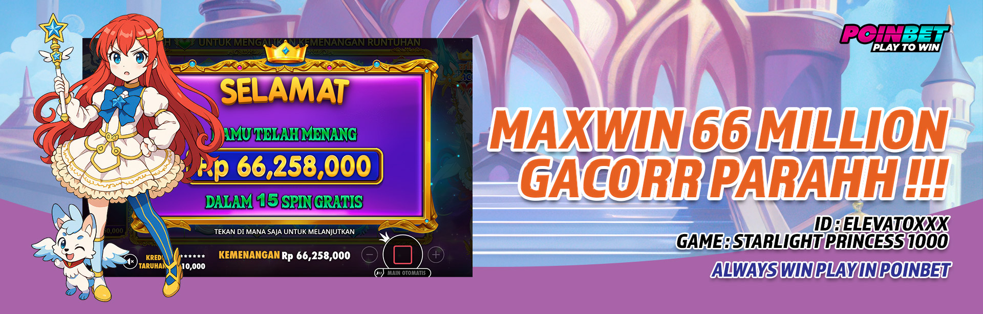 GACORR PARAHHH, MAXWIN 66 JUTA